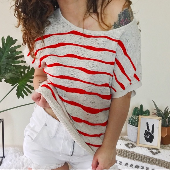 Urban Outfitters Sweaters - UO staring at stars short sleeve spring sweater